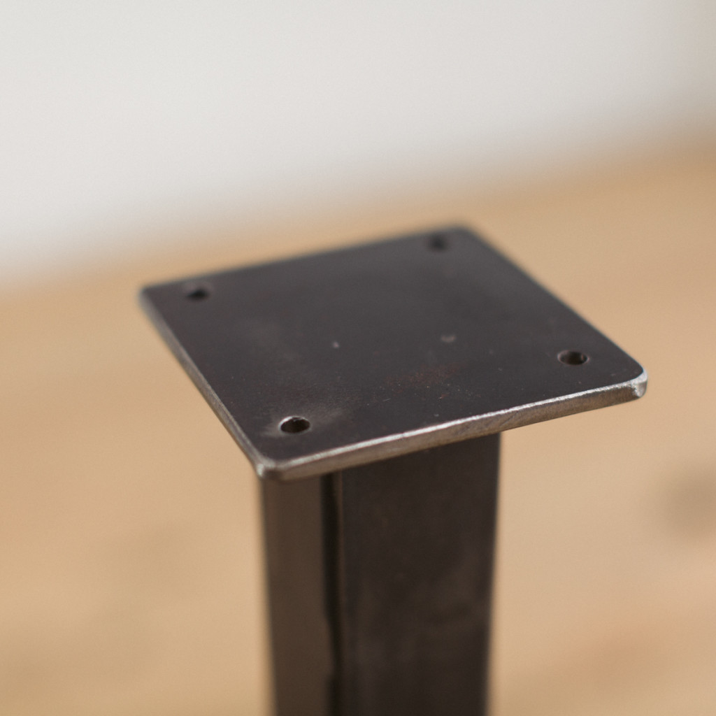 2-inch Square Steel Table Leg - Factor Fabrication